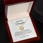 To My Beautiful Daughter Love Knot Necklace