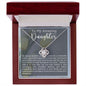 To My Amazing Daughter Love Knot Necklace