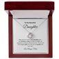 To My Beautiful Daughter Love Knot Necklace