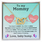 To My Mommy Interlocking Heart Necklace