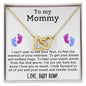 To My Mommy Interlocking Heart Necklace