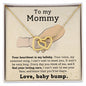 To My Mommy Interlocking Heart Necklace