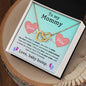 To My Mommy Interlocking Heart Necklace