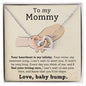 To My Mommy Interlocking Heart Necklace