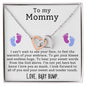 To My Mommy Interlocking Heart Necklace