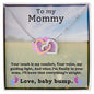 To My Mommy Interlocking Heart Necklace