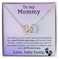 To My Mommy Interlocking Heart Necklace