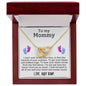 To My Mommy Interlocking Heart Necklace