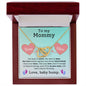 To My Mommy Interlocking Heart Necklace