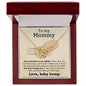 To My Mommy Interlocking Heart Necklace