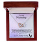 To My Mommy Interlocking Heart Necklace