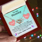 To My Mommy Interlocking Heart Necklace