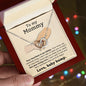 To My Mommy Interlocking Heart Necklace