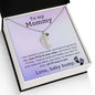 To My Mommy Engraved Baby Feet with Birthstone