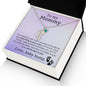 To My Mommy Engraved Baby Feet with Birthstone