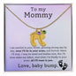 To My Mommy Engraved Baby Feet with Birthstone