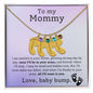 To My Mommy Engraved Baby Feet with Birthstone