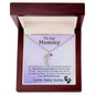 To My Mommy Engraved Baby Feet with Birthstone