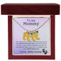 To My Mommy Engraved Baby Feet with Birthstone