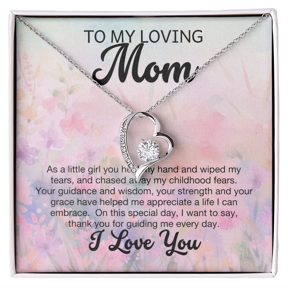 To My Loving Mom Forever Love Necklace