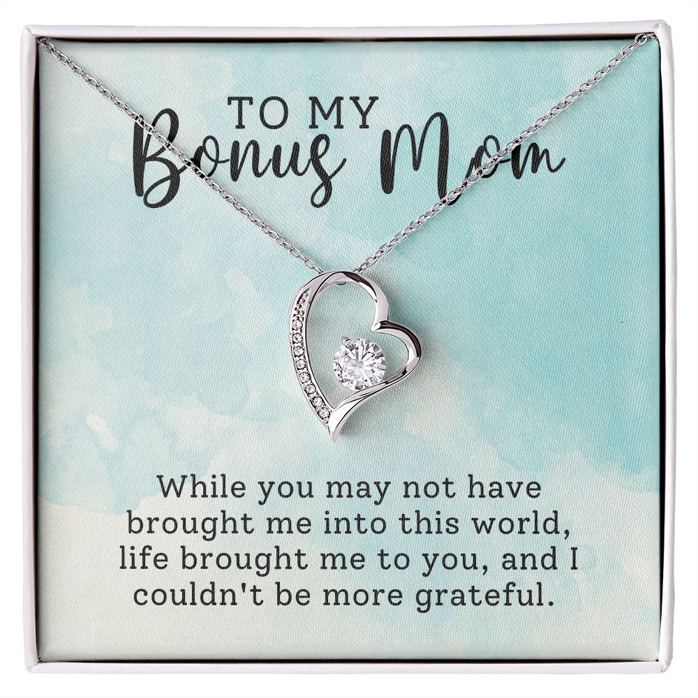 To My Bonus Mom Forever Love Necklace