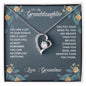 To My Granddaughter Forever Love Necklace