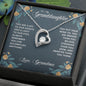 To My Granddaughter Forever Love Necklace