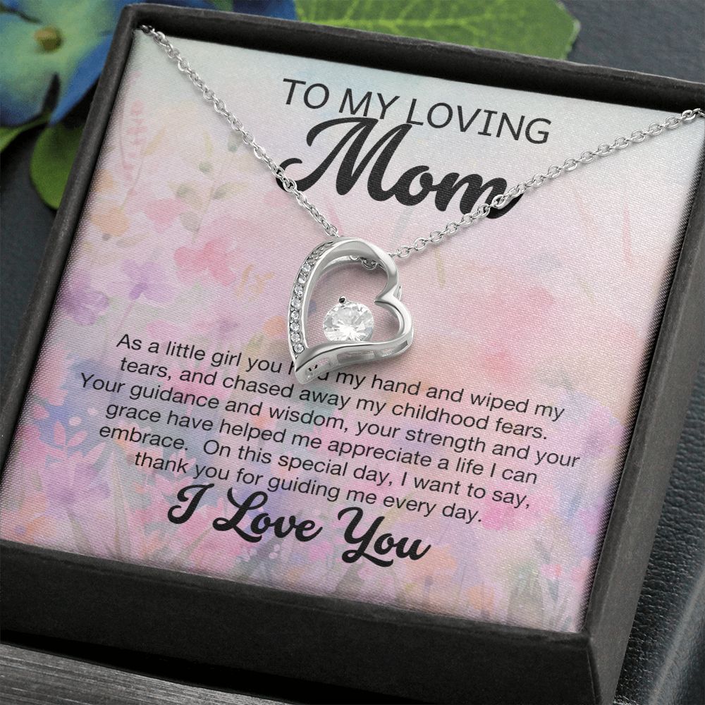 To My Loving Mom Forever Love Necklace