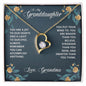 To My Granddaughter Forever Love Necklace