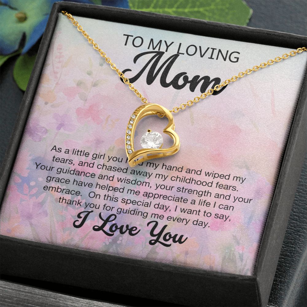 To My Loving Mom Forever Love Necklace