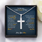 My Son | I am proud of you - Stainless Steel Cross Necklace