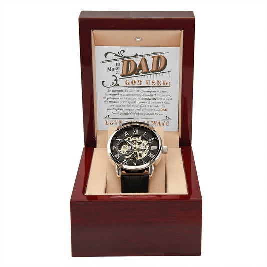 To Make Dad Openwork Watch