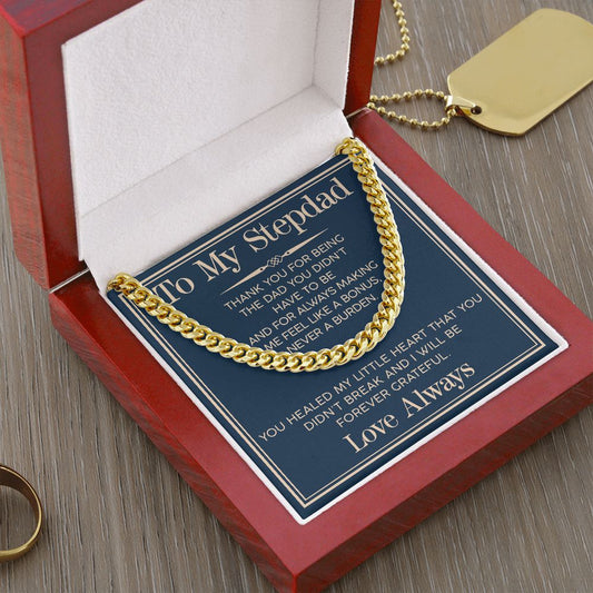 14K Yellow Gold Finish Cuban Link Necklace