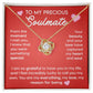 To My Precious Soulmate Love Knot Necklace