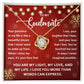 To My Soulmate Love Knot Necklace Christmas Lights