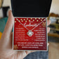 To My Soulmate Love Knot Necklace Christmas Lights