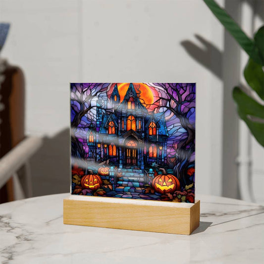 Haunted House Stained Glass Acrylic