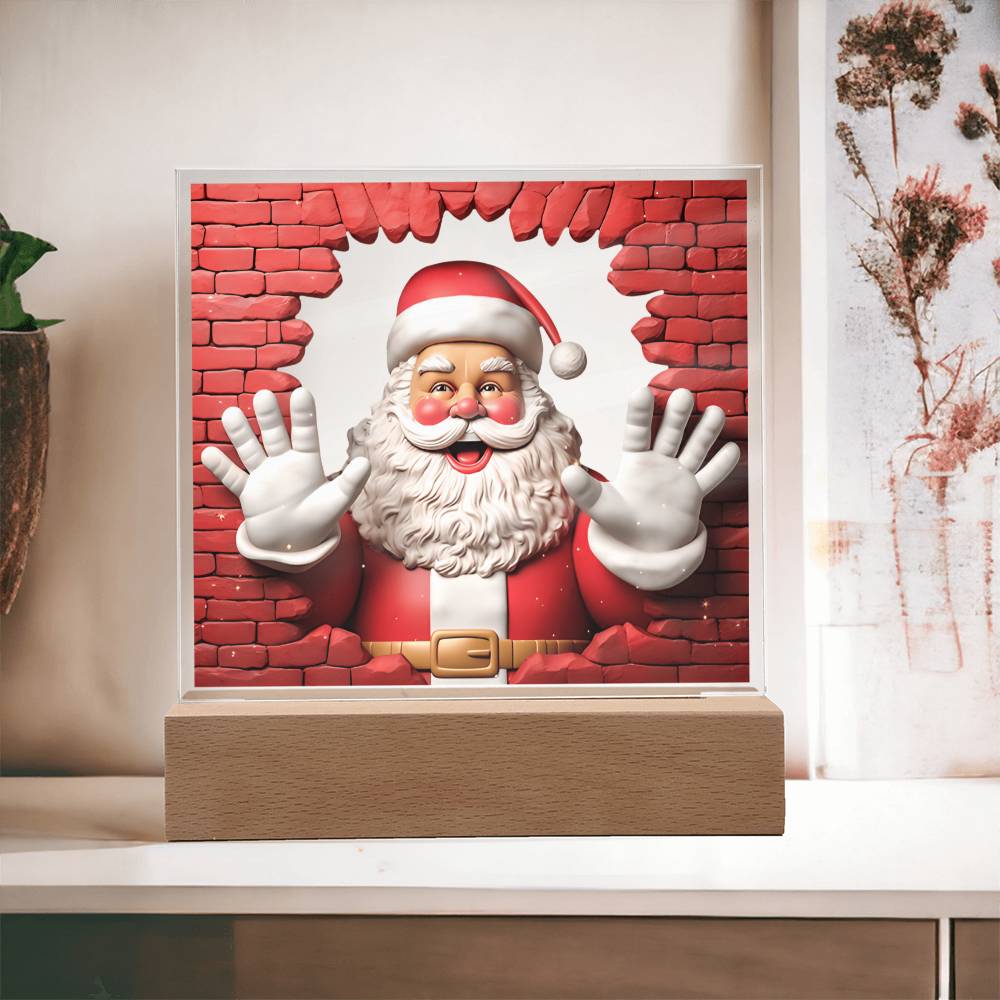 Christmas 3D Santa Clause Acrylic Plaque