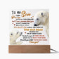 To My Son Polar Bears Acrylic