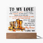 To My Love Fall-themed Acrylic Plaque