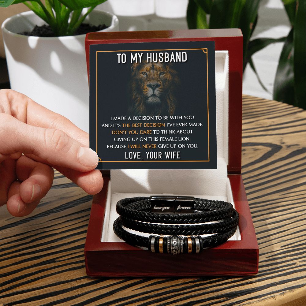 My Husband Best Decision Love You Forever Bracelet