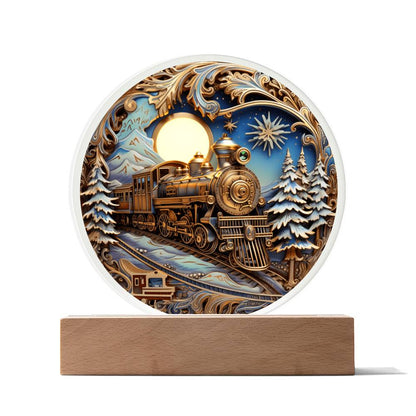 Fairy Tale Train Acrylic Plaque