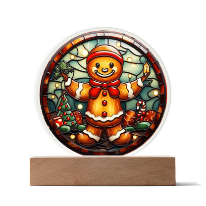Christmas Gingerbread Man Acrylic Plaque