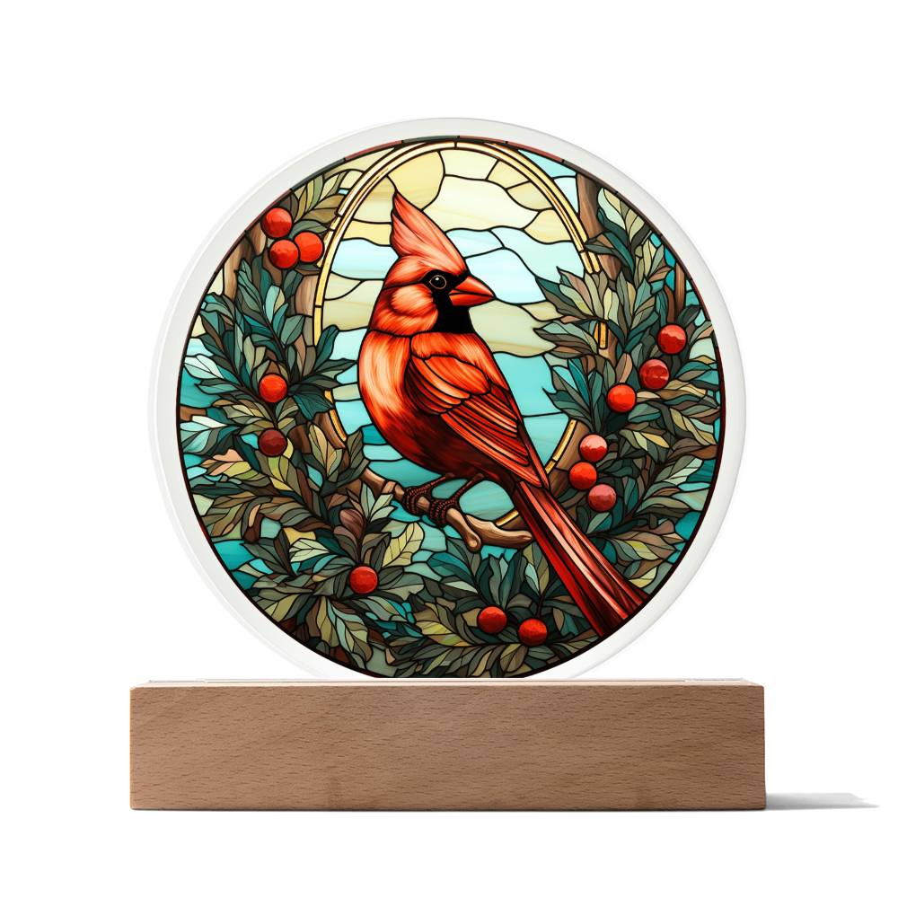 Christmas Cardinal Acrylic Plaque