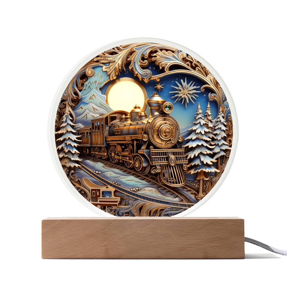 Fairy Tale Train Acrylic Plaque