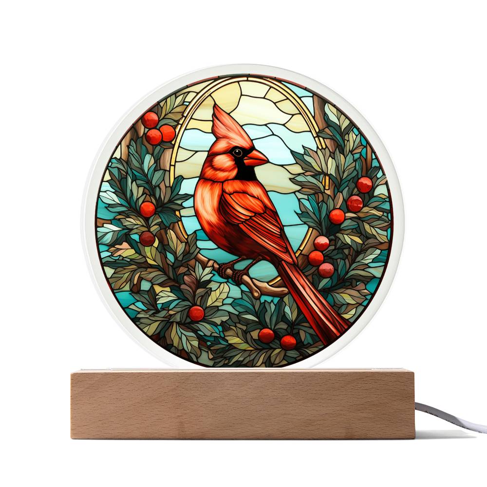 Christmas Cardinal Acrylic Plaque