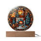 Christmas Fireplace Acrylic Plaque