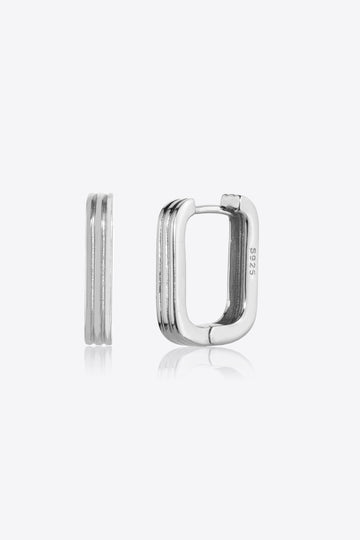 925 Sterling Silver Geometric Earrings