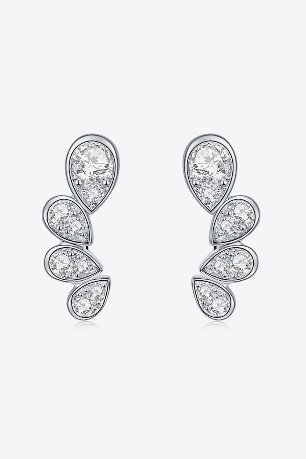 Pear Shape Moissanite Earrings