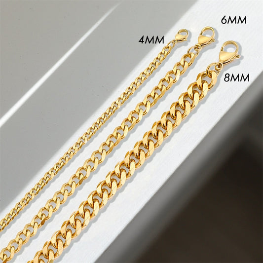 Curb Chain Stainless Steel Bracelet